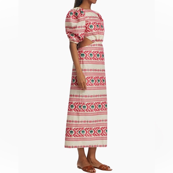 NWT Johanna Ortiz Magia Presente Embroidered Midi Dress 8 - Picture 4 of 7